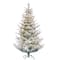 7.5ft. Pre-Lit Flocked Hillside Spruce Artificial Christmas Tree, Clear Lights